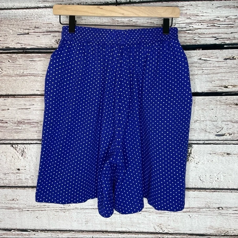 VINTAGE 80s-90s Marisa Christina‎ Mom Shorts Culottes Polka Dot Medium Pull On